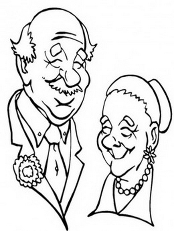 570x756 Grandparents Coloring Pages Free Grandparent Coloring Pages