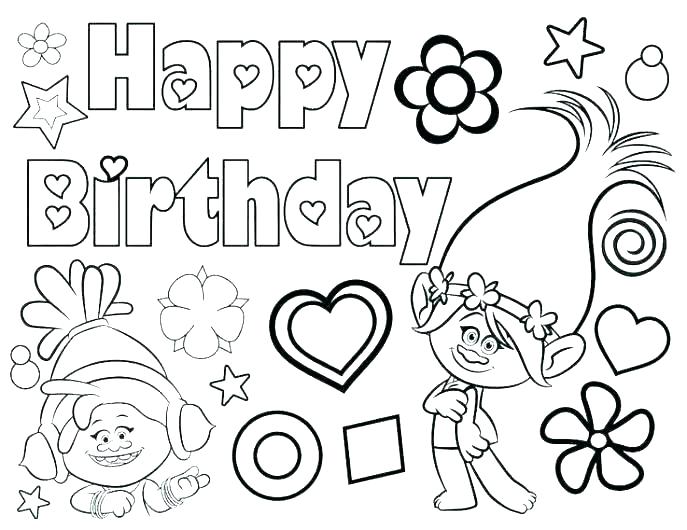 687x530 Coloring Pages Birthday Happy Birthday Grandma Coloring Page Happy