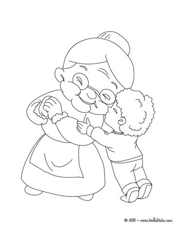 364x470 Grandparents Day Coloring Pages