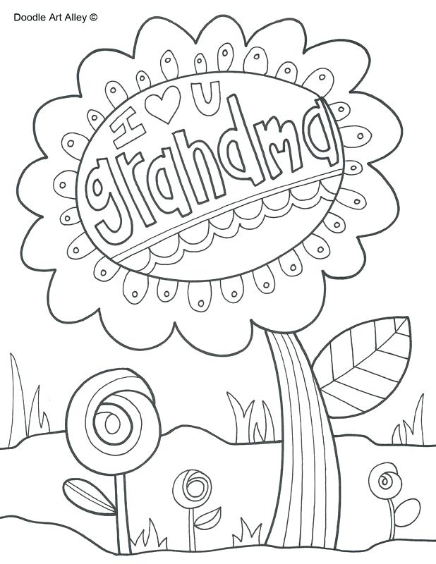 618x800 Grandma Coloring Pages I Love You Grandma Great Grandma Coloring