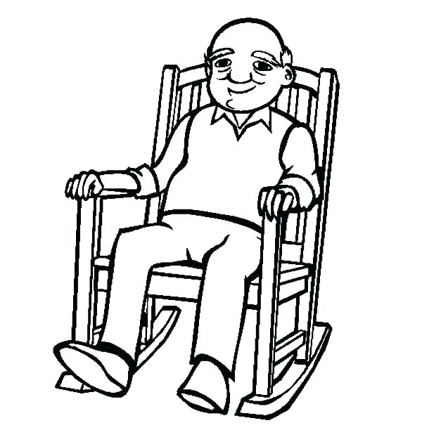 600x612 Happy Birthday Grandpa Coloring Pages Grandfather Grandmothers Day