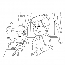 230x230 Top Grandparents Day Coloring Pages For Your Little Ones