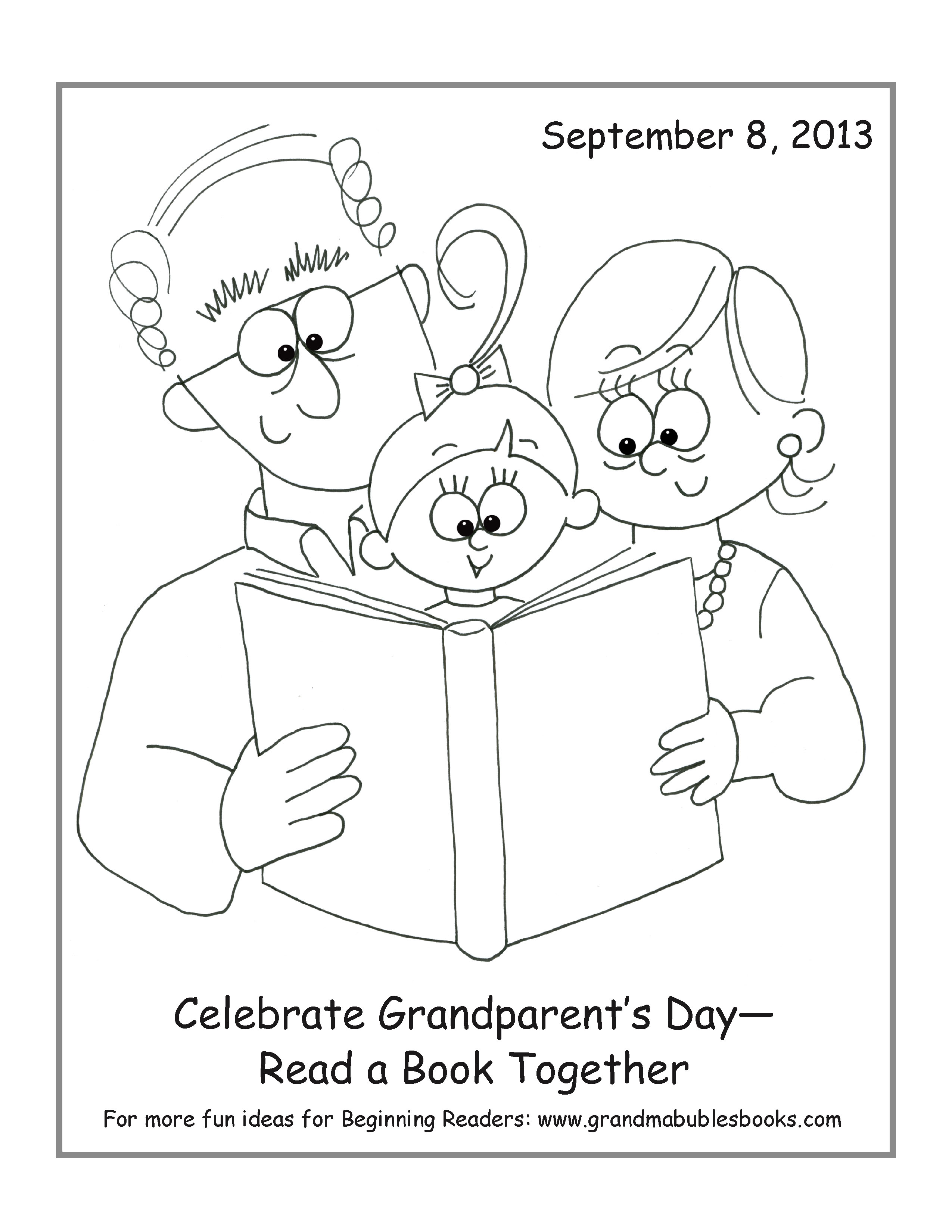 2550x3300 Grandparents Day Coloring Pages