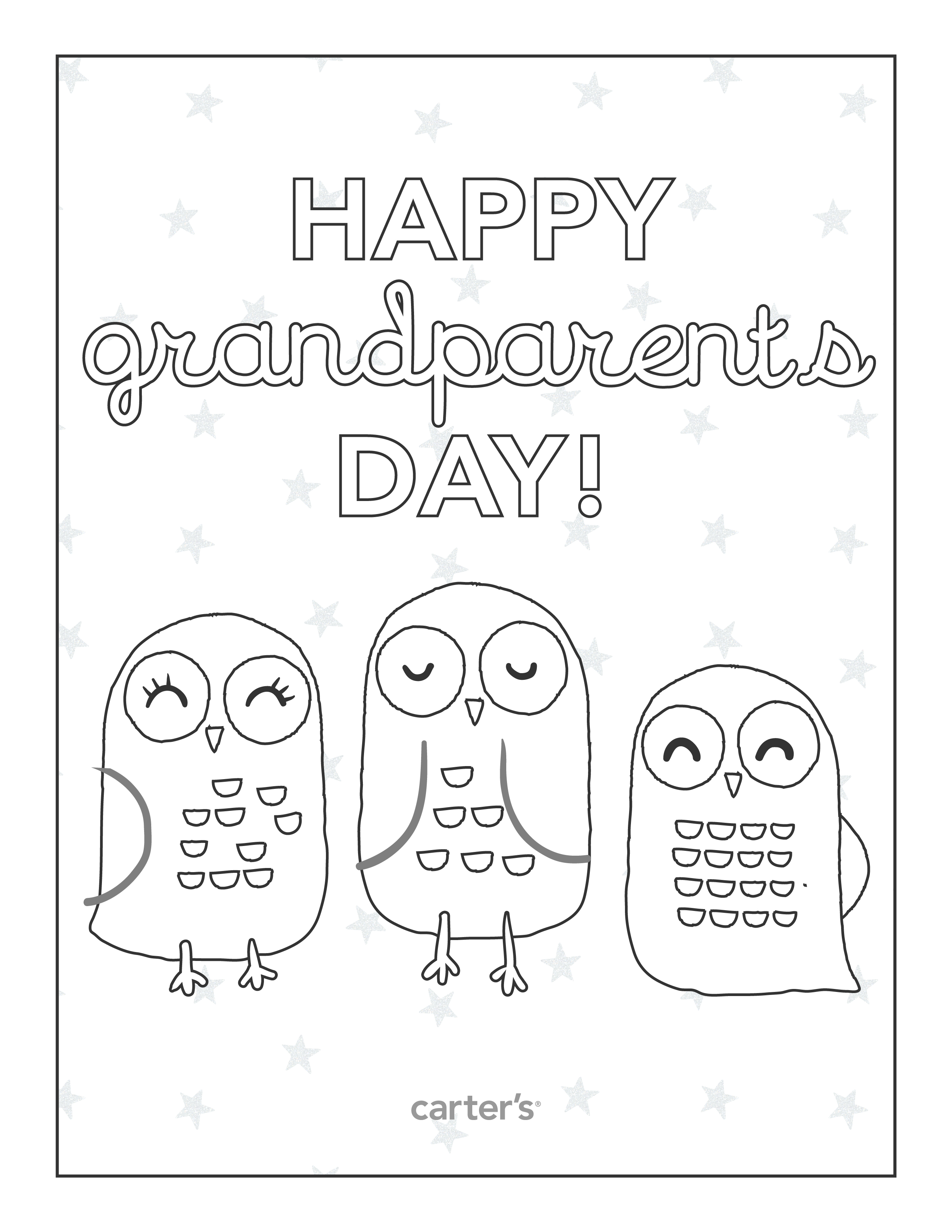 2550x3300 Best Grandparents Day Coloring Pages Free Printable Free
