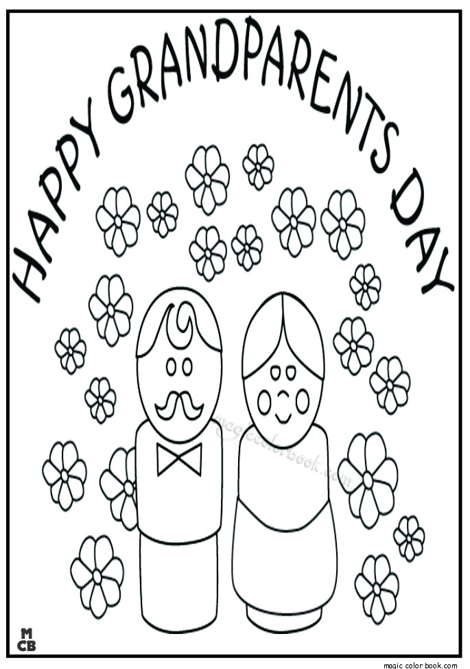 685x975 Happy Grandparents Day Coloring Pages Free
