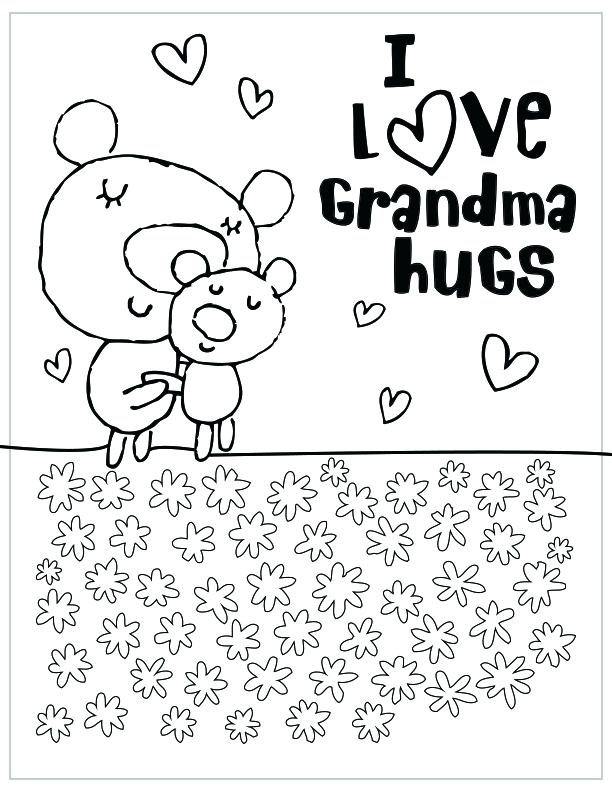 612x792 Grandma Coloring Pages Mothers Day Free Printable Coloring Pages