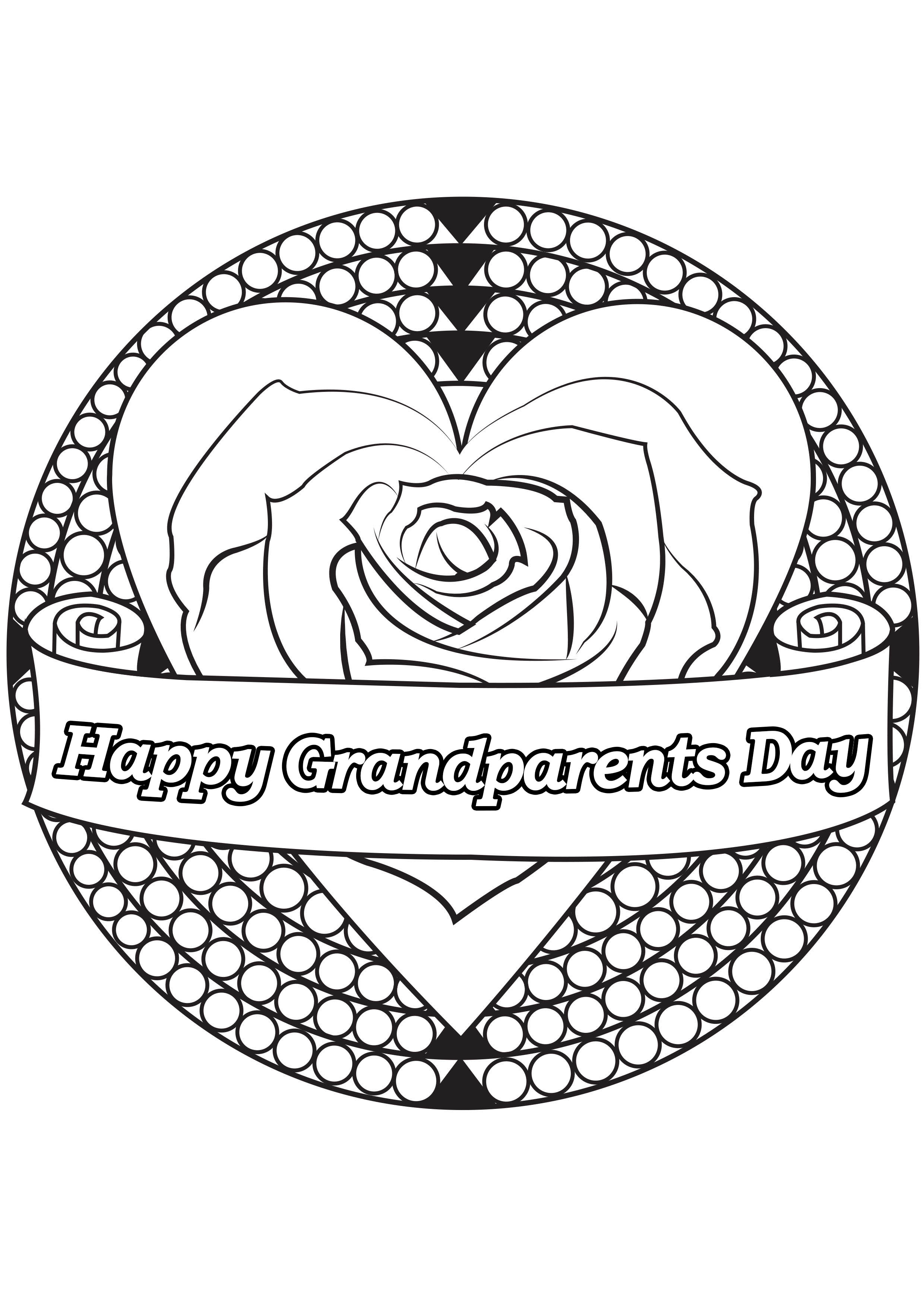 2480x3508 Complete Happy Grandparents Day Coloring Pages Selection Free