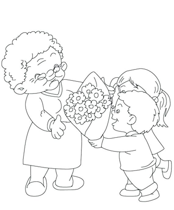 570x687 Grandparents Day Coloring Page Grandparents Day Grandparents Day