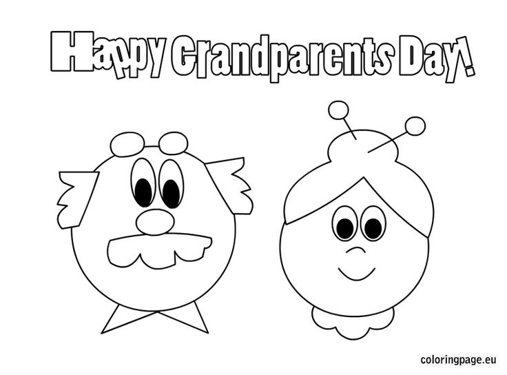 736x544 Best Grandparents Day Coloring Page Print Color Craft Free