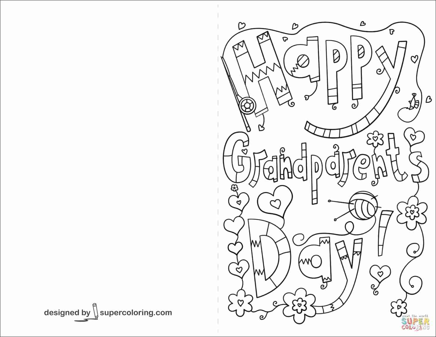 1500x1159 Happy Grandparents Day Coloring Page Free Printable Pages