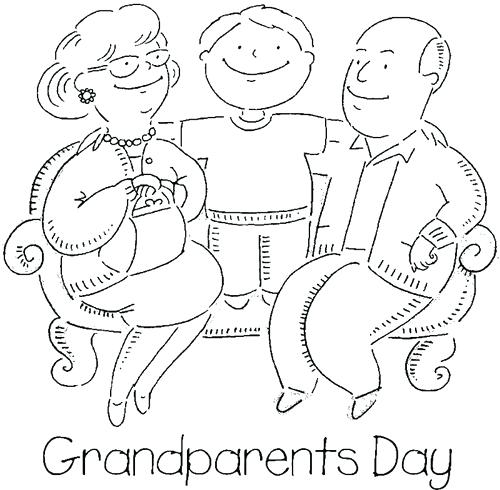 500x490 Grandparents Day Printable Coloring Pages Printable Coloring