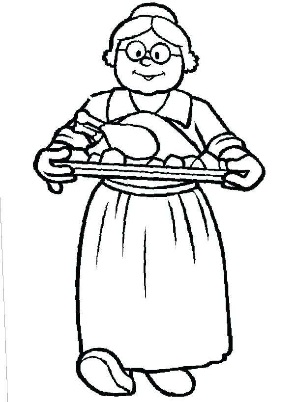 600x819 Grandma Coloring Pages Grandparents Day Coloring Pages Preschool