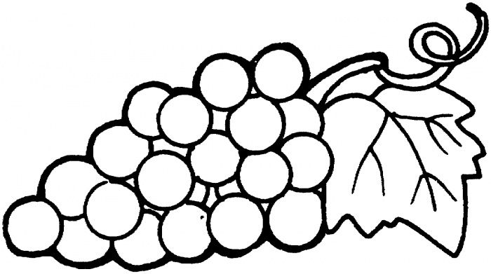 700x391 Grape Coloring Page, Pictures