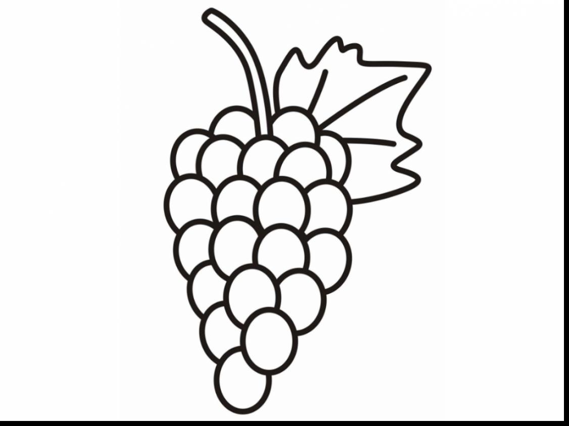 1126x844 Grapes Coloring Page Pages Grape