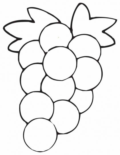 420x542 In Grapes Coloring Page