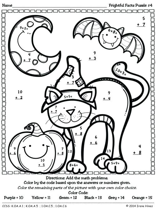 500x667 Halloween Coloring Pages For Kindergarten Best Learning Images