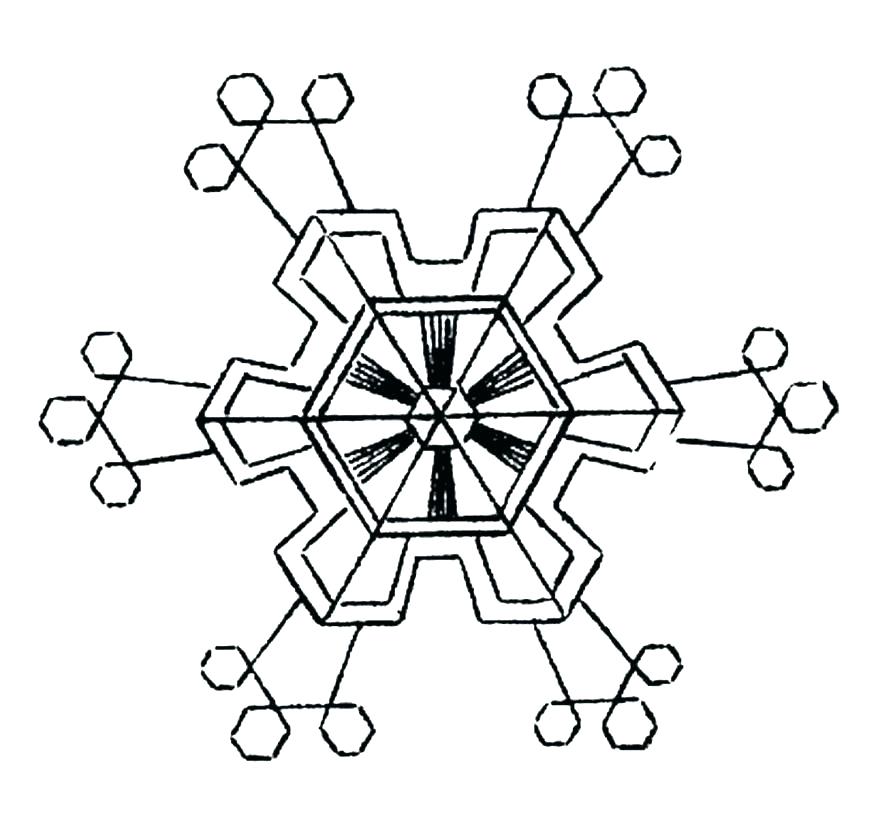 878x821 Printable Snowflake Coloring Pages