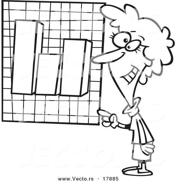 600x620 Graphic Coloring Pages Vector Of A Cartoon Businesswoman