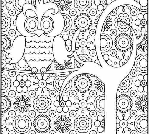 500x450 Graphic Design Coloring Pages Owl Coloring Page Projects