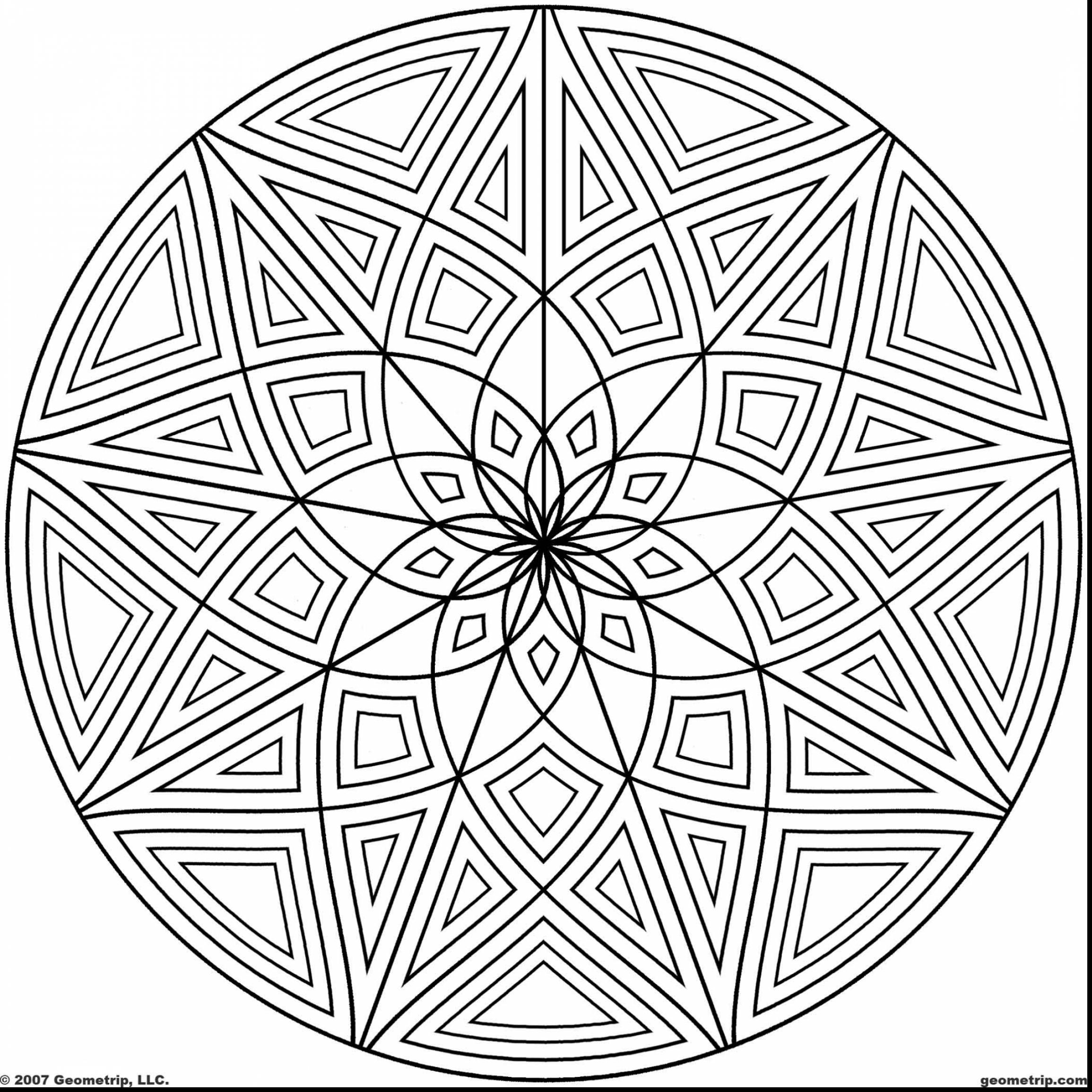 2310x2310 And Cool Geometric Design Coloring Pages Designs