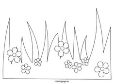 235x173 Grass And Flowers Colouring Pages Grasses