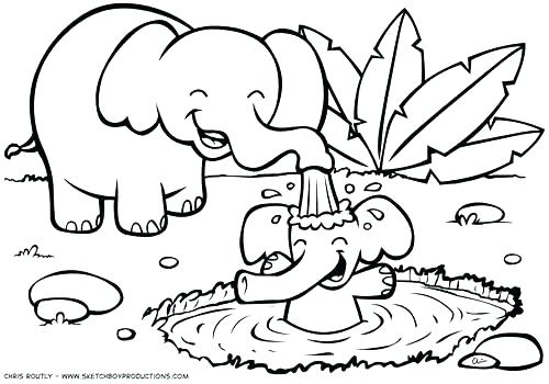 500x350 African Animal Coloring Pages Animals Habitat Savanna Colouring
