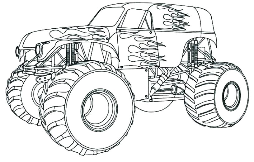 816x520 Coloring Grave Digger Coloring Page