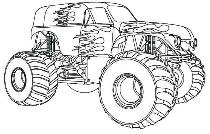 730x465 Grave Digger Monster Truck Coloring Pages Printable As Well As