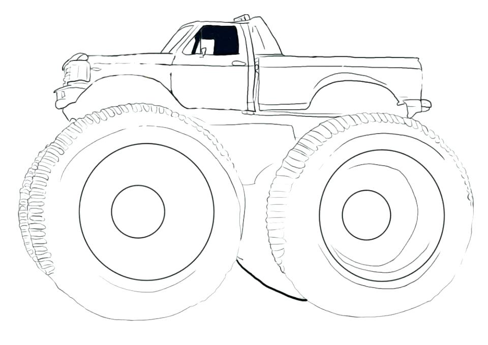 960x679 Monster Truck Coloring Pages For Kids Many Interesting Grave