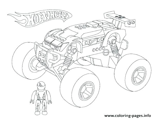600x463 Coloring Pages Hot Wheels Grave Digger Coloring Page Monster