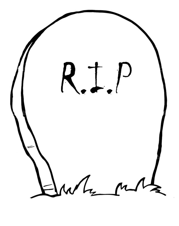 Gravestone Coloring Pages