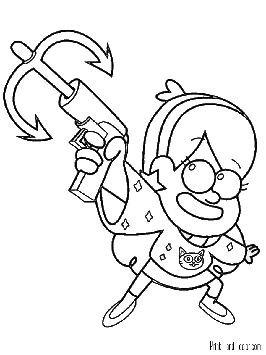 900x1200 Gravity Falls Coloring Pages Print