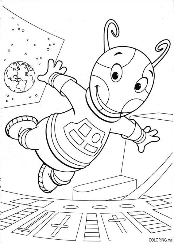 567x794 Coloring Page The Backyardigans Extraterrestrial Gravity