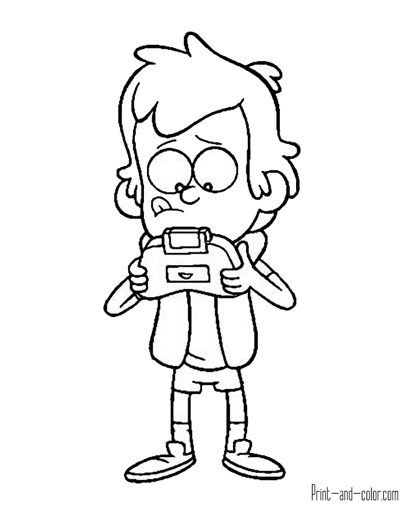 800x1000 Gravity Falls Coloring Pages Print