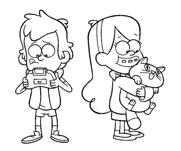 600x500 Gravity Falls Coloring Pages Gravity Falls Coloring Pages Also
