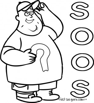 307x338 Printable Gravity Falls Soos Coloring Pages