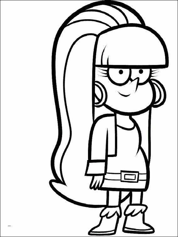 568x758 Gravity Falls Coloring Pages Felicity Gravity