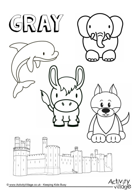 460x650 Gray Things Colouring Page