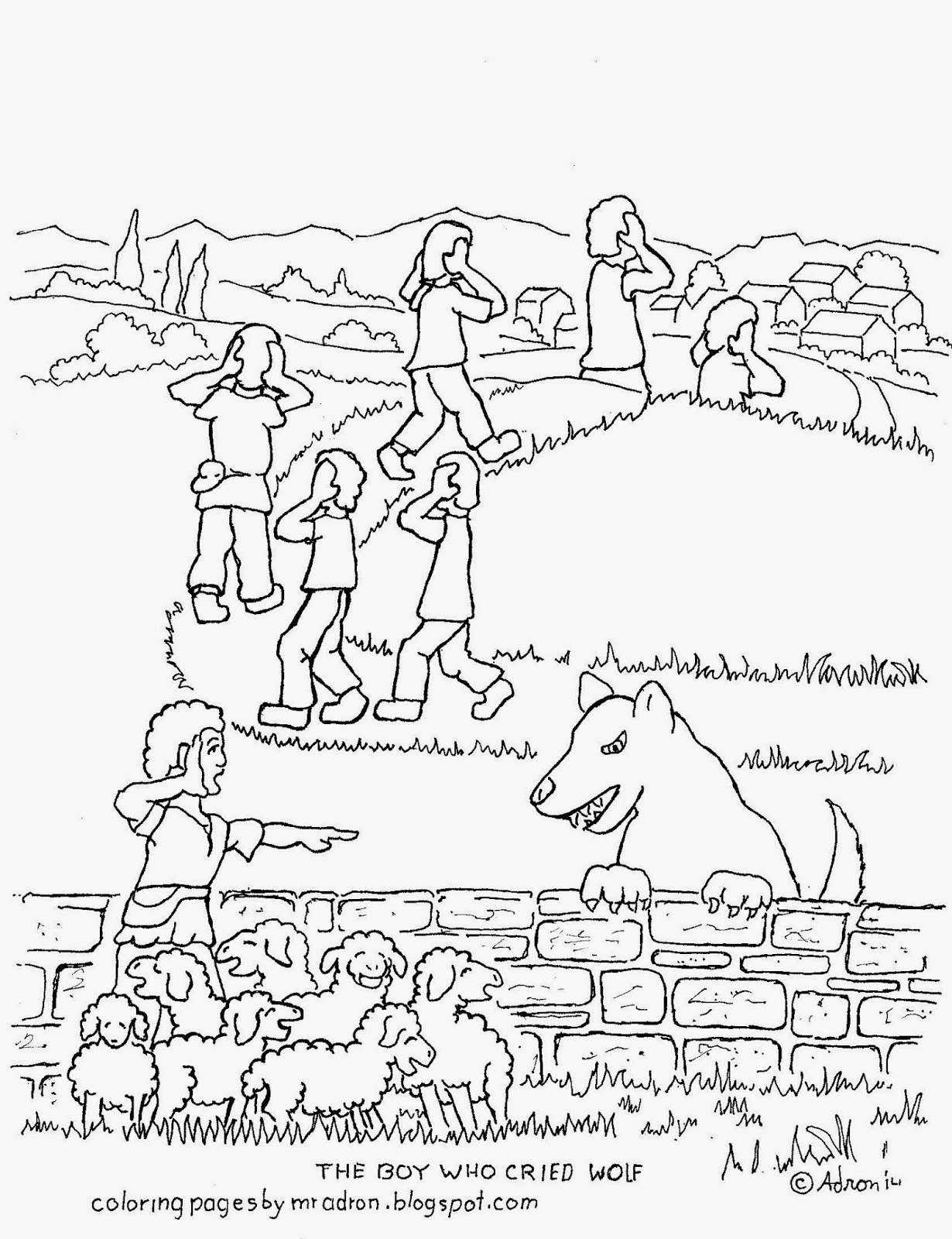 1230x1600 The Boy Who Cried Wolf Coloring Pages Pictures