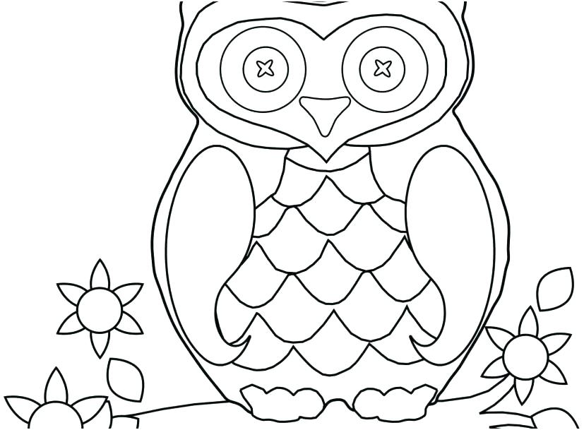 827x609 Owl Coloring Page Printable Great Horned Owl Coloring Page Owl