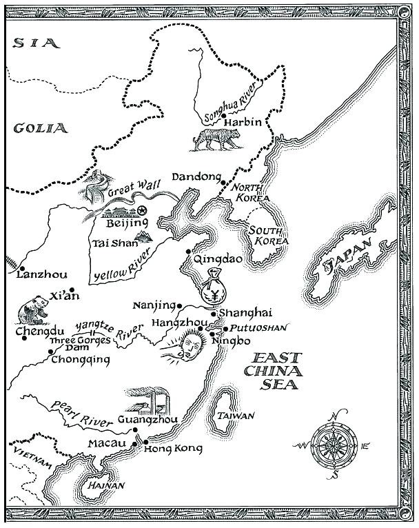 608x766 China Map Coloring Page Blank Maps Of The Us And Other Countries