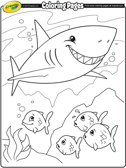 420x560 Shark Coloring Pages