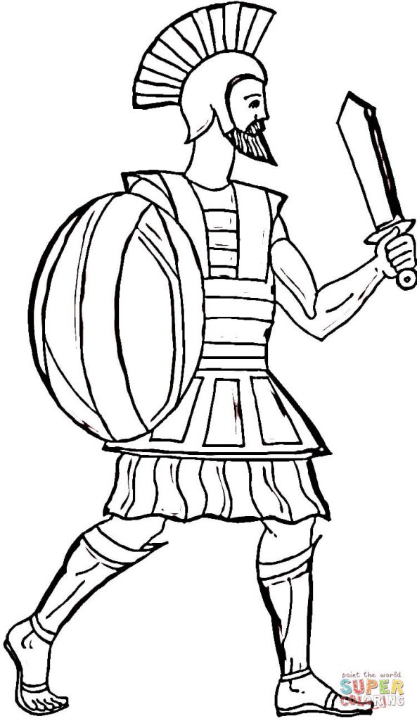 593x1024 Odysseus Greece Coloring Page