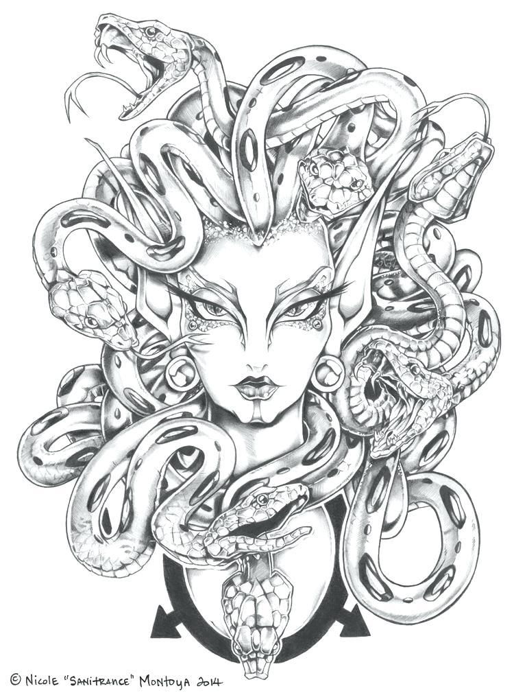 750x1010 Greek Mythology Coloring Pages Medusa Coloring Pages Gallery