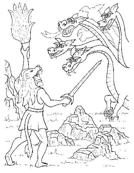 432x557 Greek Mythology Hercules Coloring Pages