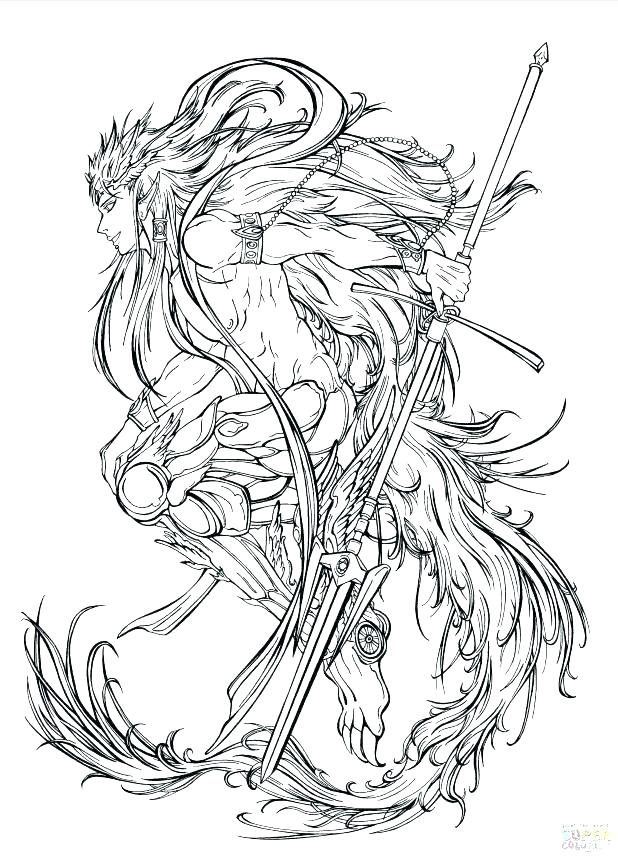 618x858 Mythical Creatures Coloring Pages