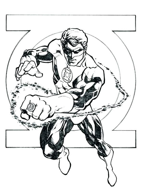 600x792 Green Lantern Coloring Pages Kids Coloring Coloring Page