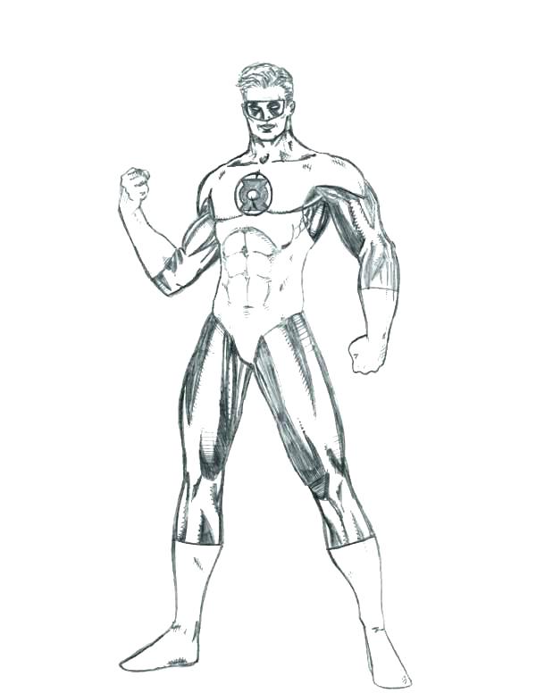 600x776 Green Lantern Coloring Pages Icontent