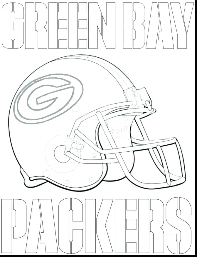671x874 Coloring Pages Net Free Printable Green Bay Packer Packers Logo