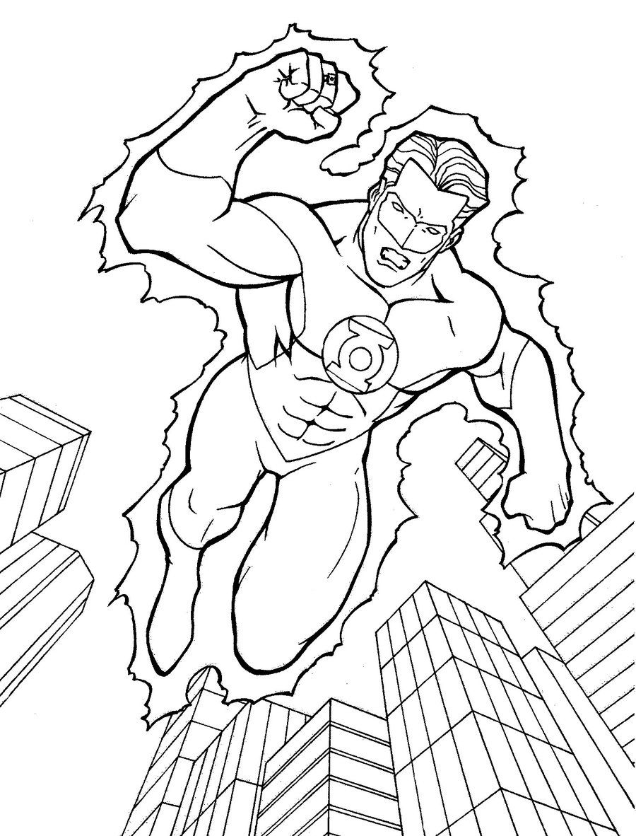 900x1182 Green Lantern Coloring Pages Free Printable Coloring Para